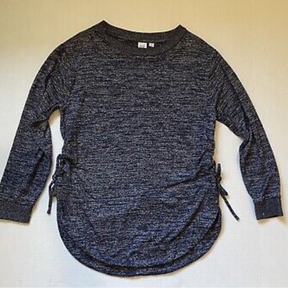 GAP Sweaters - Gap Navy Blue Oversized Sweater with tie sides